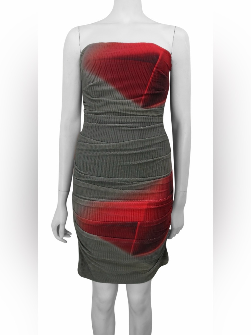 Nicole Miller Bodycon‎ Textured Strapless Mini Dress Sz 8